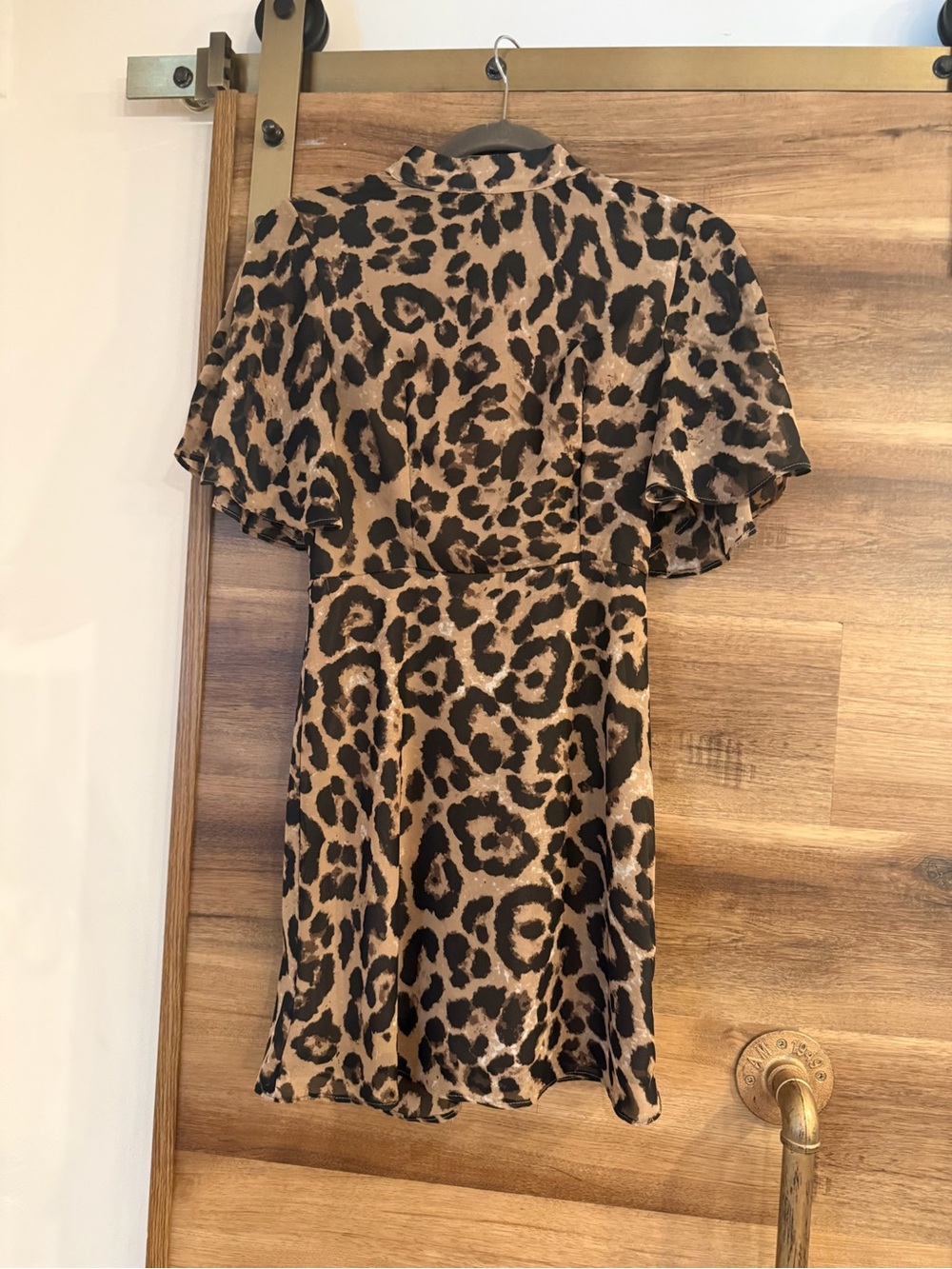Vera & Lucy Leopard Print Short Dress - Like NEW
